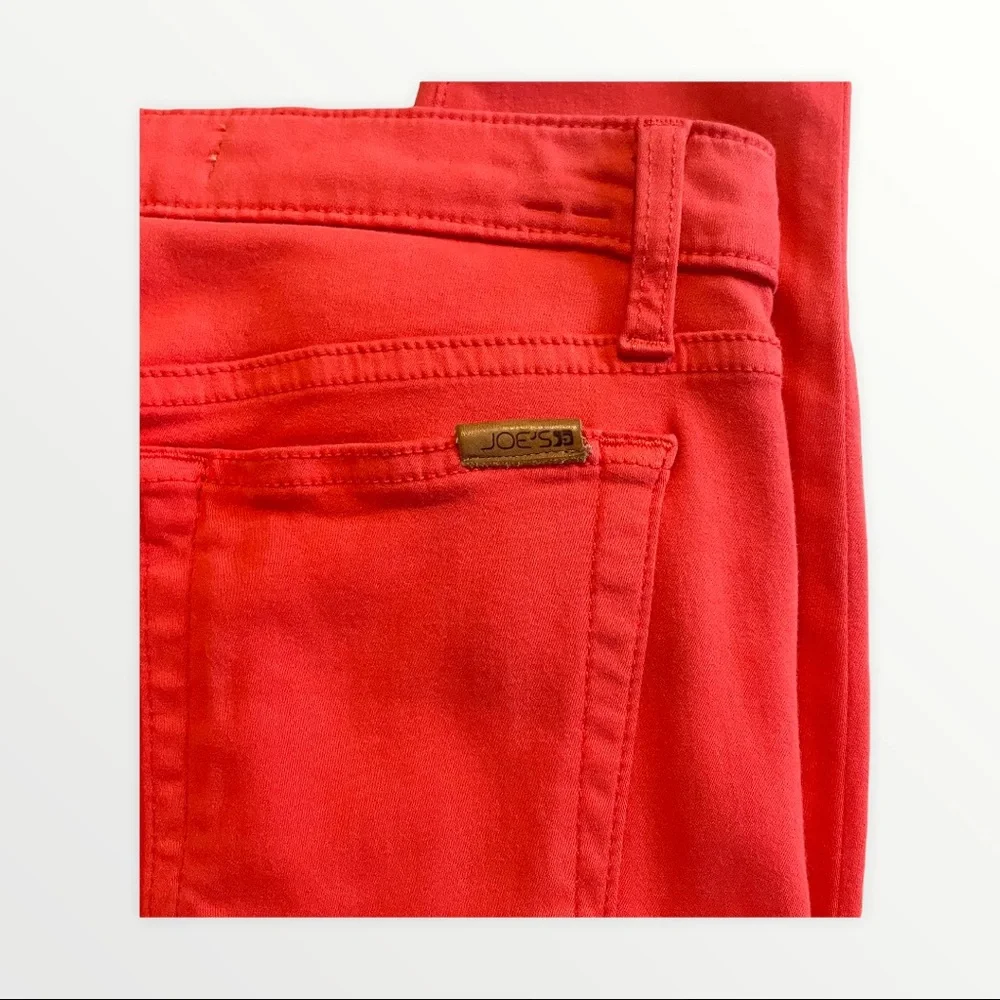 Joe's neon orange midrise skinny jean size 26 - Picture 5 of 8